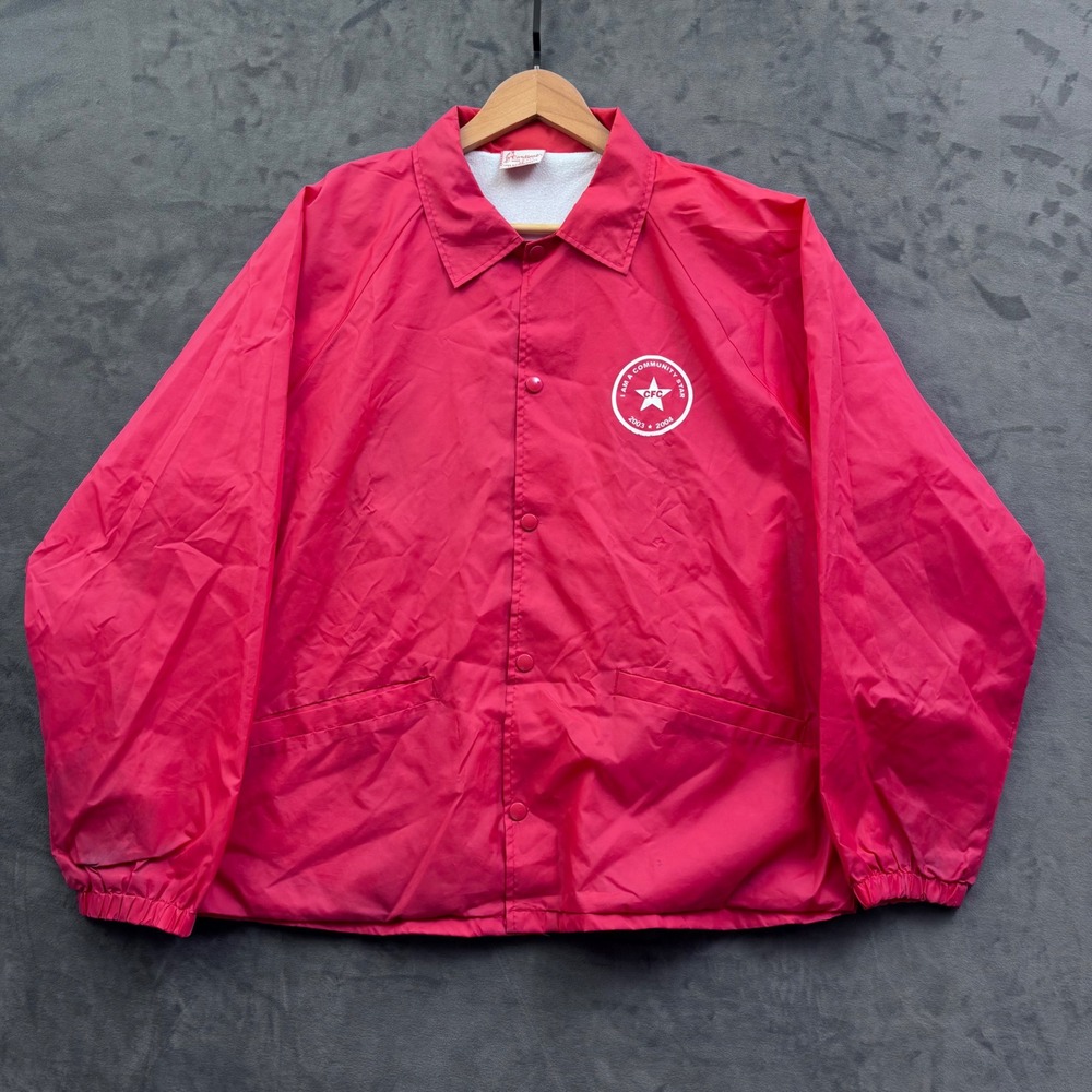 Cardinal Mens Red Coaches Jacket XL Community Star 2003-2004 Windbreaker USA
